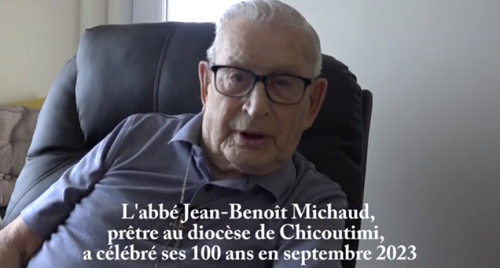 L’abbé Jean-Benoît Michaud a célébré ses 100 ans
