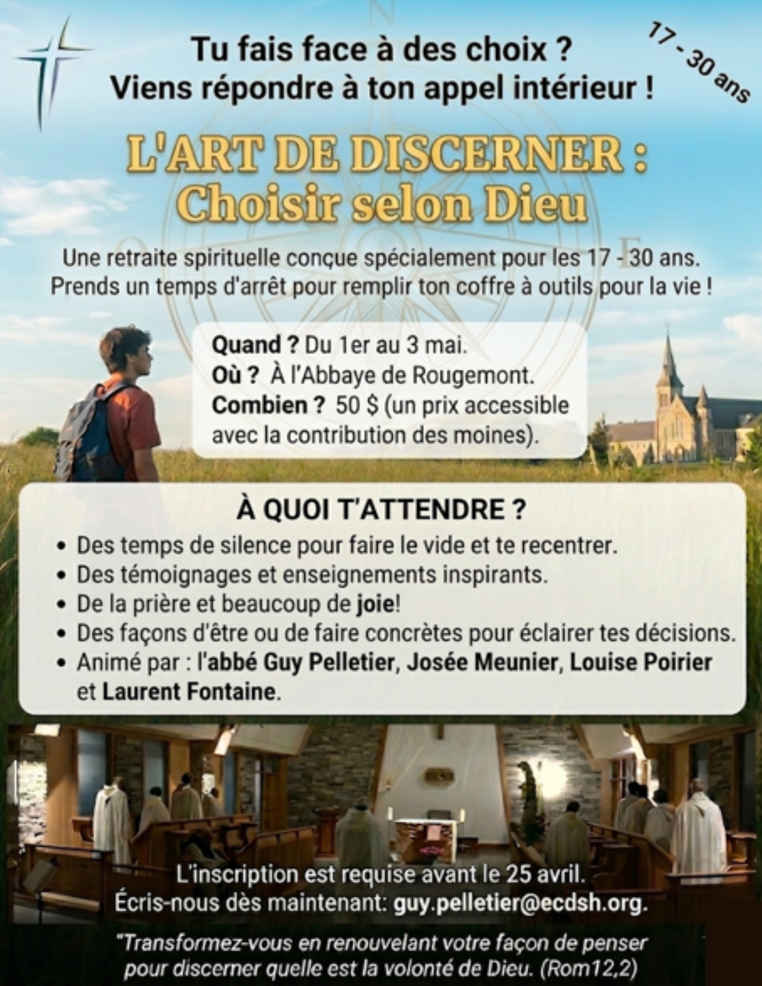 L'art de discerner : retraite pour les jeunes