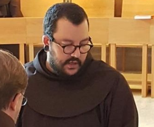 Mathieu Lacerte-Robitaille, alias fr. Gabriel vœux solennels franciscains