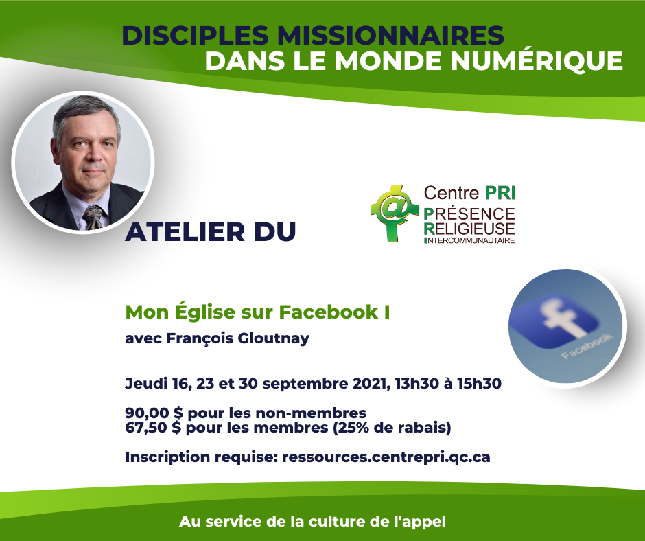 Deux ateliers Facebook organisés par le Centre PRI