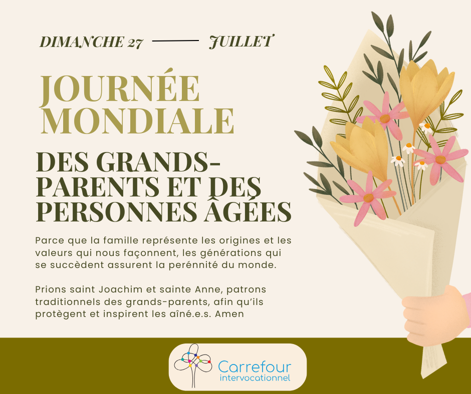 Affiche - Journée mondiale des grands-parents et des personnes âgées - version longue