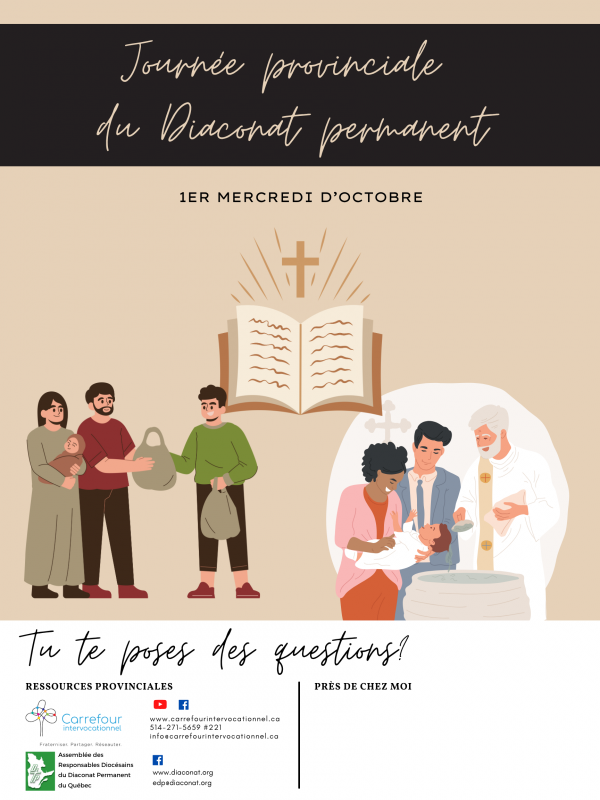 Affiche personnalisable - Journée provinciale du diaconat permanent