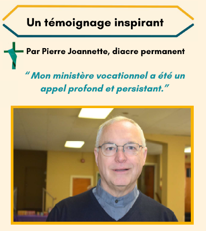 Journée provinciale du diaconat permanent - Pierre Joannette parle de sa onction de diacre