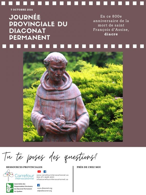 Affiche personnalisable - Journée provinciale du diaconat permanent