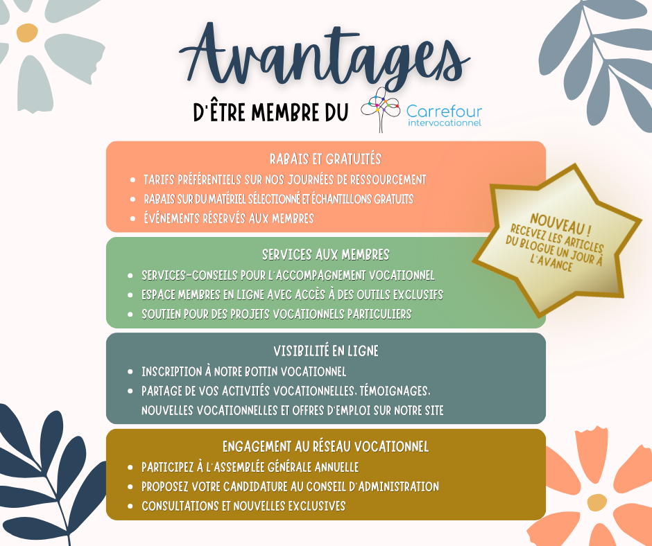 Avantages des membres - affiche
