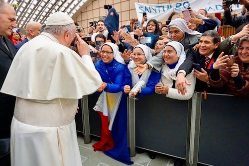 Pape François: la vie religieuse est un chemin de croissance dans la sainteté