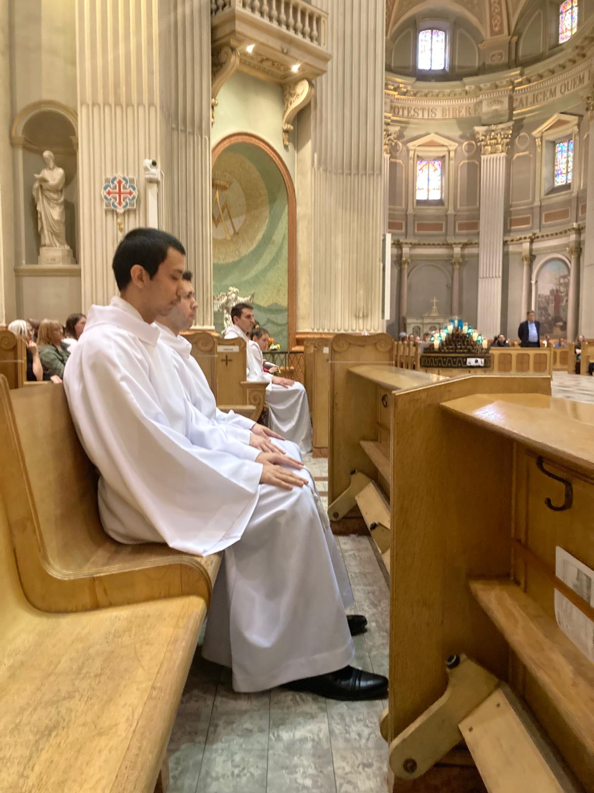 Rites d'admission Alexandrie Bédard Felipe Palma Rite d'acolytat Paul-Émile Durand en vue de la prêtrise Grand Séminaire de l'Archidiocèse de Montréal 26 avril 2026