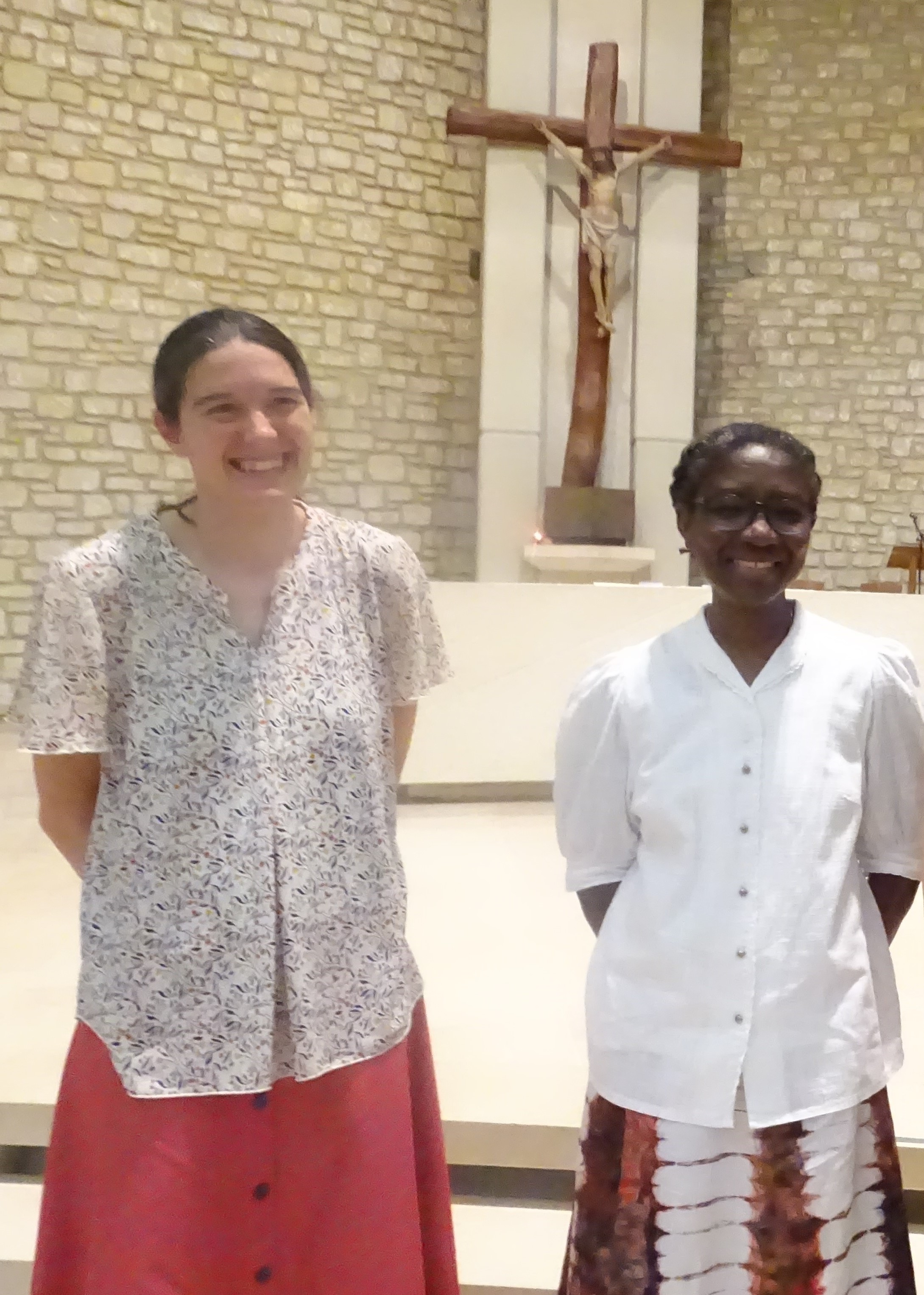 1er vœux de Myriam Coulombe et d’Agnés Sawadogo, le 15 août 2021 Notre-Dame de Vie