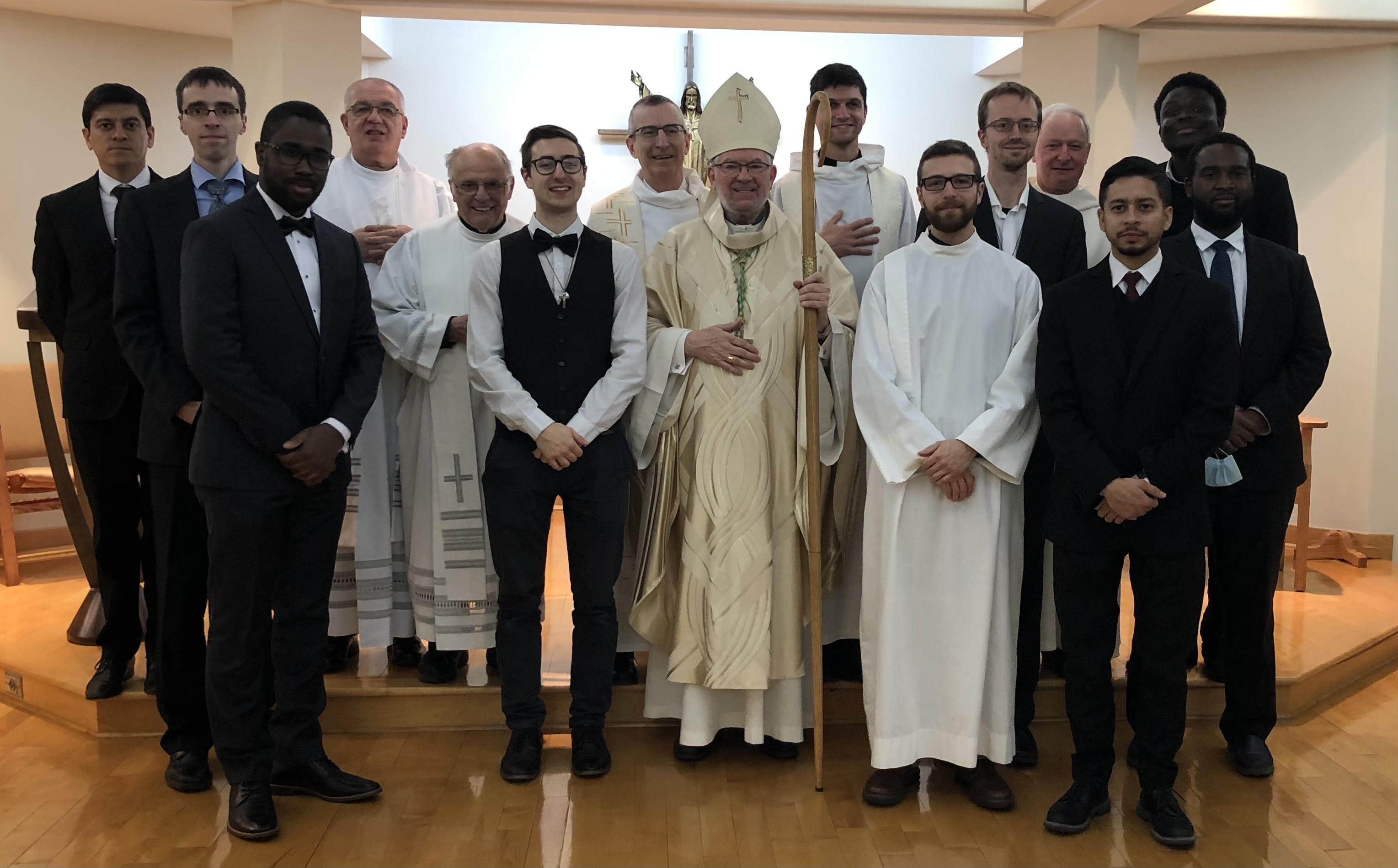 Rites vers la prêtrise en compagnie de Mgr Marc Pelchat 2 décembre à Québec