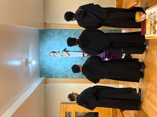 Frère Feridus M. Welak Frère Cyrilus M. Henderikus Frère Alexander Edwin M. Briong en vue de l'ordination diaconale Frère Wilibrordus. en vue du diaconat permanent Rites lectorat et acolytat Servites de Marie 30 mars 2026